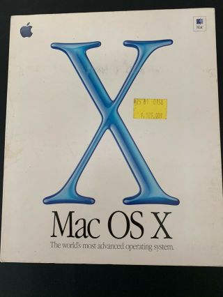 Vtg Mac Os X 10.  0 In Retail Box