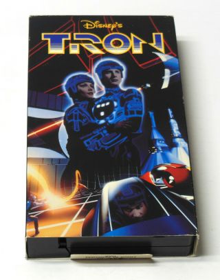 Tron 1982 Vhs Disney Good Cond.  Fast Vintage Video Game Sci - Fi