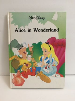 Alice In Wonderland Vintage Walt Disney Book 1986 Gallery Books Hardcover