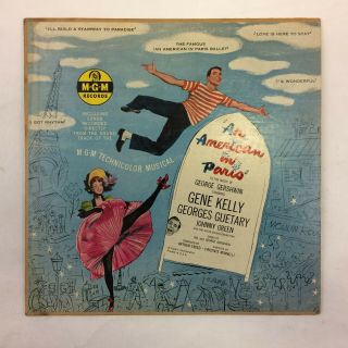 Mgm Records E - 93 An American In Paris Record Soundtrack 33 Rpm 10 " Vintage