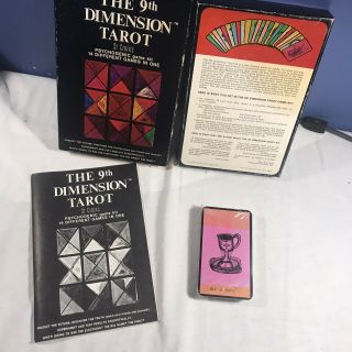 Vtg The 9th Dimension Tarot St Croix Psychogenic Game Kit 1971 Box Instructions