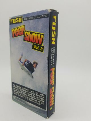 Vintage Bodyboarding Video - Rush Video Mag Vol 2 Peep Show - VHS Tape 3