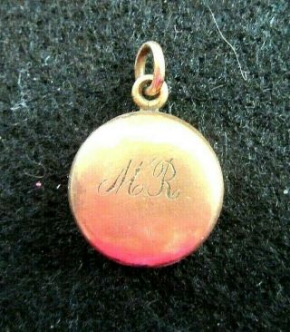 Vintage Gold Filled Small Round Locket Pendant