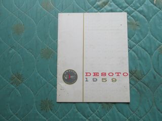 0630d 1959 Desoto Sales Brochure (small Version)