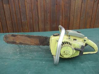 Vintage Pioneer 1110 Chainsaw Chain Saw With 15 " Bar