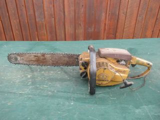 Vintage Pioneer 2071s Chainsaw Chain Saw With 16 " Bar