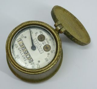 Vintage Water Meter Cover Brass Neptune Meters Canada
