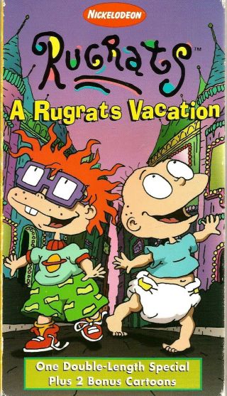 Rugrats - A Rugrats Vacation Vhs 1997 Nickelodeon Animated 2 Bonus Cartoons Vtg
