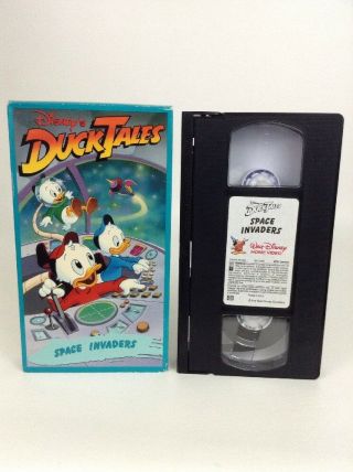 Vintage Disney Duck Tales Vhs Space Invaders 905