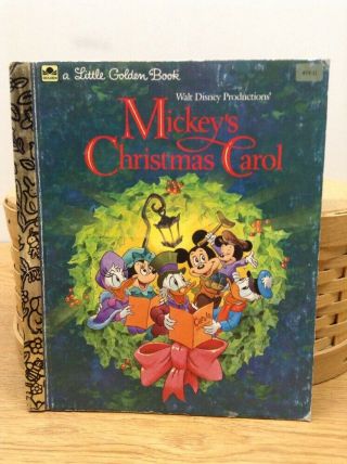 Vintage A Little Golden Book Hardback - Walt Disney Mickey 