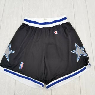 Vintage 90s Orlando Magic Nba Basketball Shorts Champion Size Youth Medium Shaq