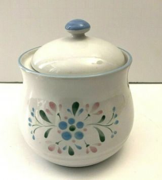 Fascino Yamaka Japan Stoneware Vintage Sugar Bowl W/lid