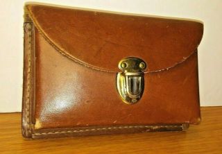 Jc Higgins Leather Ammo Case Belt Pouch Holster 10608 Vintage 1950s
