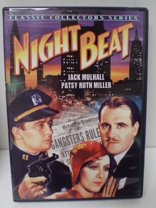 Vintage Alpha Video Dvd Night Beat W/ Jack Mulhall & Patsy Ruth Miller