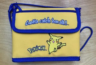 Vintage Nintendo Gameboy PokÉmon Yellow Carry Case Pikachu