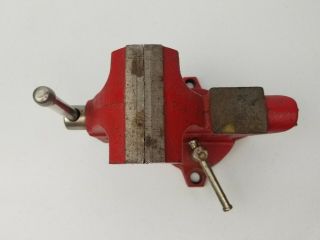 Vintage Sears 5178 3 1/2 Inches Swivel Bench Vise Red 3