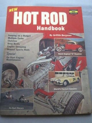 Fawcett How - To - Book - 451 - " Hot Rod Handbook " - 1960 - G.  Borgeson