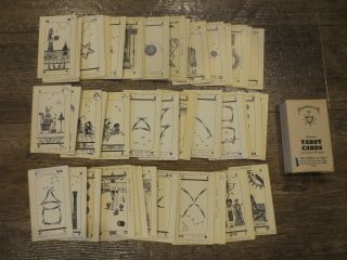 Vintage Tarot Cards Deck The Brotherhood Of Light Eqyptian 78 Cards