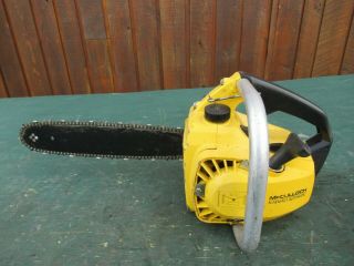 Vintage Mcculloch Mini Mac 1 Automatic Chainsaw Chain Saw With 12 " Bar