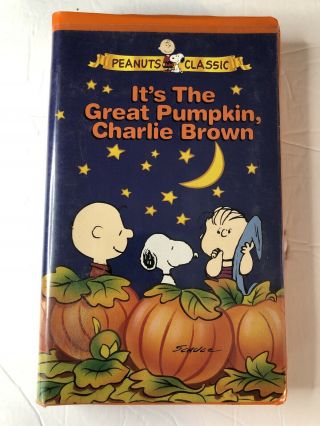 Peanuts Classic It’s The Great Pumpkin,  Charlie Brown Vintage Clamshell Vhs