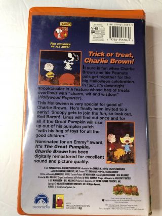 Peanuts Classic It’s The Great Pumpkin,  Charlie Brown Vintage Clamshell VHS 3