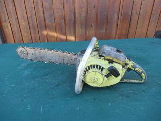 Vintage Pioneer 1200 Automatic Chainsaw Chain Saw With 16 " Bar