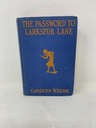 Vintage Book Nancy Drew The Password To Larkspur Lane Carolyn Keene Good