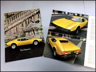 1973 1974 Ford Detomaso Pantera Vintage Car Sales Brochure Folder