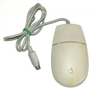 Apple Vintage Ps/2 One - Button Desktop Bus Mouse Ii Model: M2706 - Beige