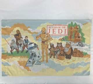 Vintage 1983 Star Wars Return Of The Jedi Twin Bed Sheet Set 4 Piece Ewok Vader