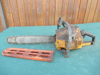 Vintage Pioneer Partner 500 Chainsaw Chain Saw With 17 " Bar