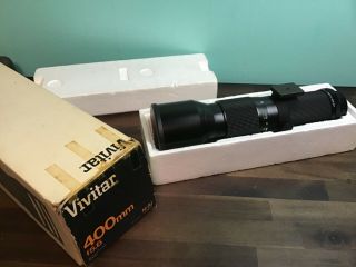 Vivitar 400mm F5.  6 Automatic,  Lens Mount,  Vintage Camera Equip 0216379