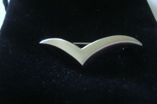 TIFFANY & Co Seagull Paloma Picasso Brooch Sterling Vintage Pin - 1 1/2 