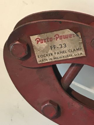 Vintage Blackhawk Porto Power FF - 33 Rocker Panel Clamp 2