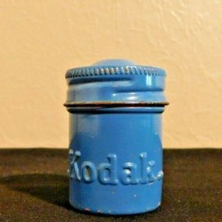 Vintage Blue Metal Kodak Film Tin Canister