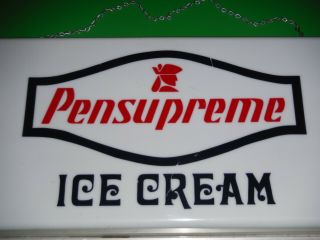 Vintage Pensupreme Ice Cream Light Up Sign not 2
