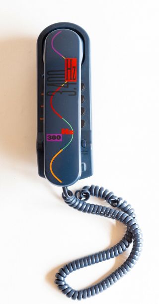 Vintage Sony It - B3 Blue Neon Slim Design Single Line Corded Phone Rare Color