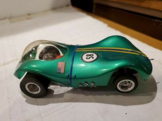 Vintage Manta 1960`s Classic Industries " Manta Ray " 1/24 Slot Car Green