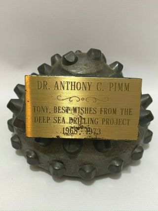 Vintage Deep Sea Drilling Drill Bit Award Large Heavy 7lbs Well Gas Oil Rig