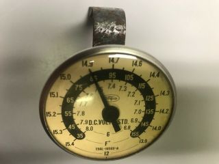Rare Vintage Fomoco Voltage Regulation Setting Thermometer Gauge T56l - 10505 - A