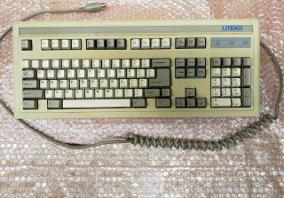Vintage Liteon Silitek Sk - 0002 Xt/at Clicky Keyboard,  White Alps Switches