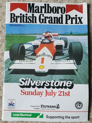 Vintage 1985 Silverstone British F1 Grand Prix Official Race Programme