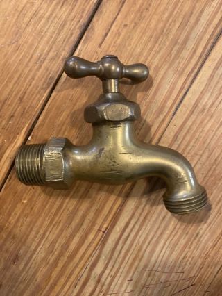 Vintage Sherman Brass Water Faucet Spigot