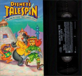 Disney Talespin Series Vol.  8 Search For The Lost City (1990) Vintage Vhs Tape