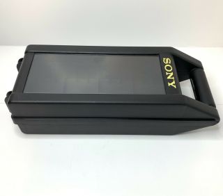 Vintage Sony Cassette Tape Case Holder Storage Hard Plastic Portable - By Wolfe