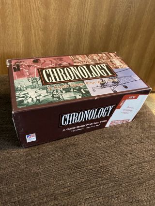 Vtg Chronology A Card Game For All Time Complete History Usa