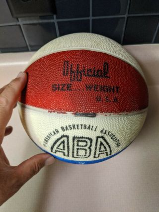 Vintage Aba Basketball Red White Blue Official Weight Size Usa