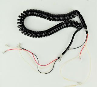10 X Vintage Restored Black Hardwired Handset Cord For 500 / 554 - Sku - 22010