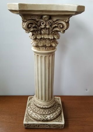 Vintage 60s Ceramic Ornate Column 23 