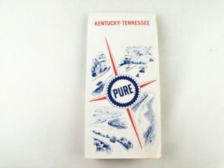 Vintage 1969 Kentucky Tennessee Road Map From The Pure Firebird Gasoline Gas